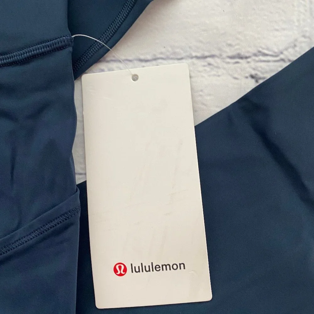 lululemon athletica Navy High-Rise Pocket Leggings (Cropped)